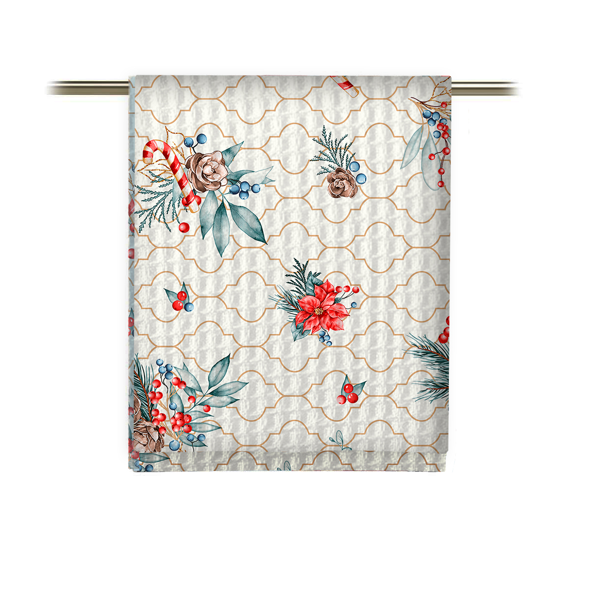 Комплект вафельных полотенец Fine Line 62036-1 Рождество