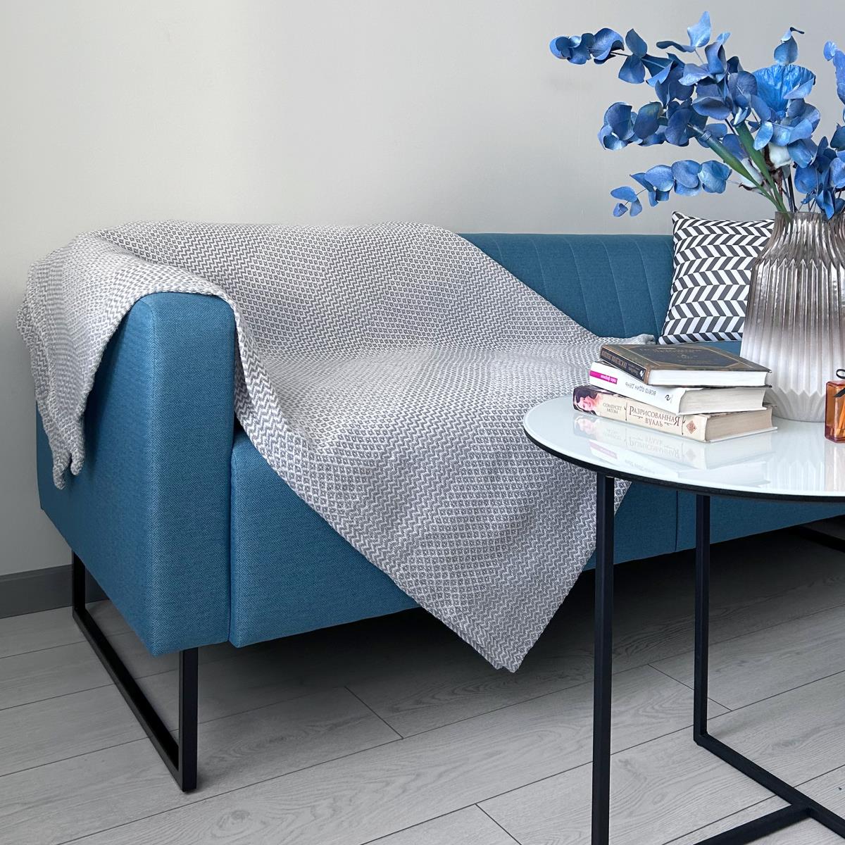 Плед-покрывало WENGE CONCEPT Samanta белый/дымчатый