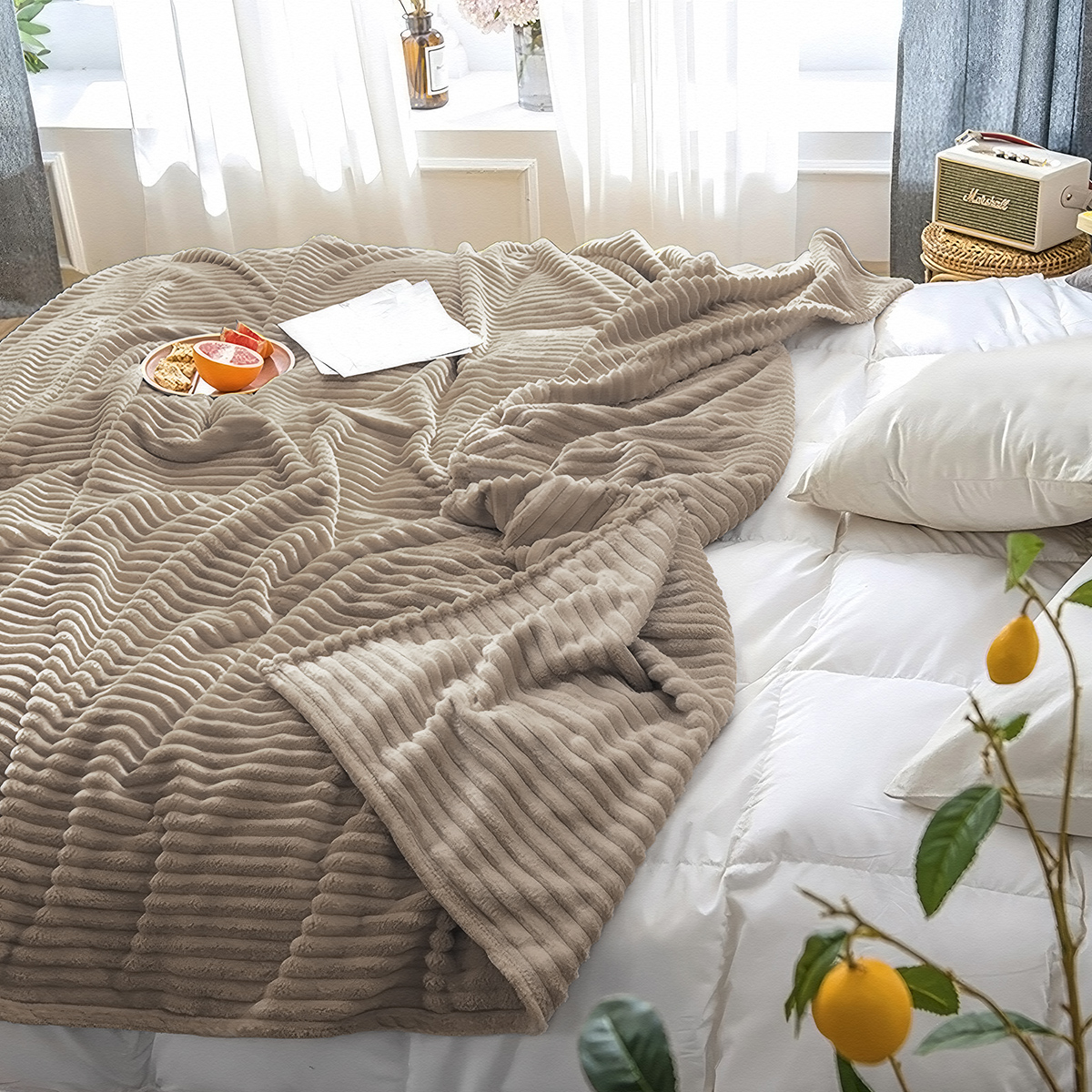 Плед велсофт WENGE LINE Softness