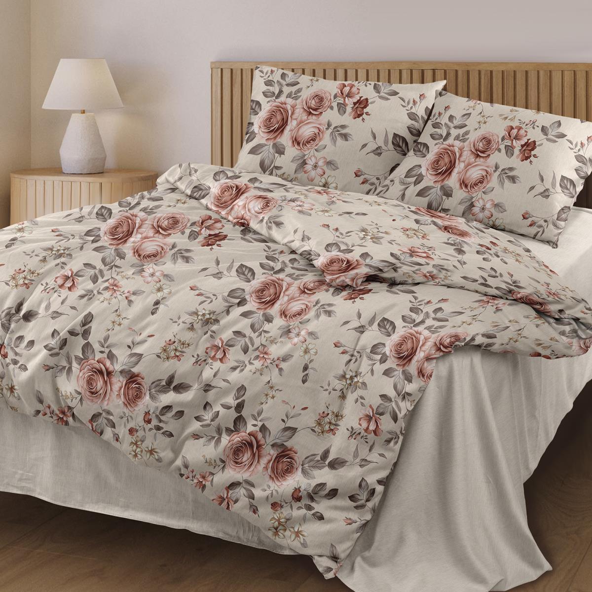 КПБ Любимый дом Бязь 60299-1/60344-1 Чайная роза н/у