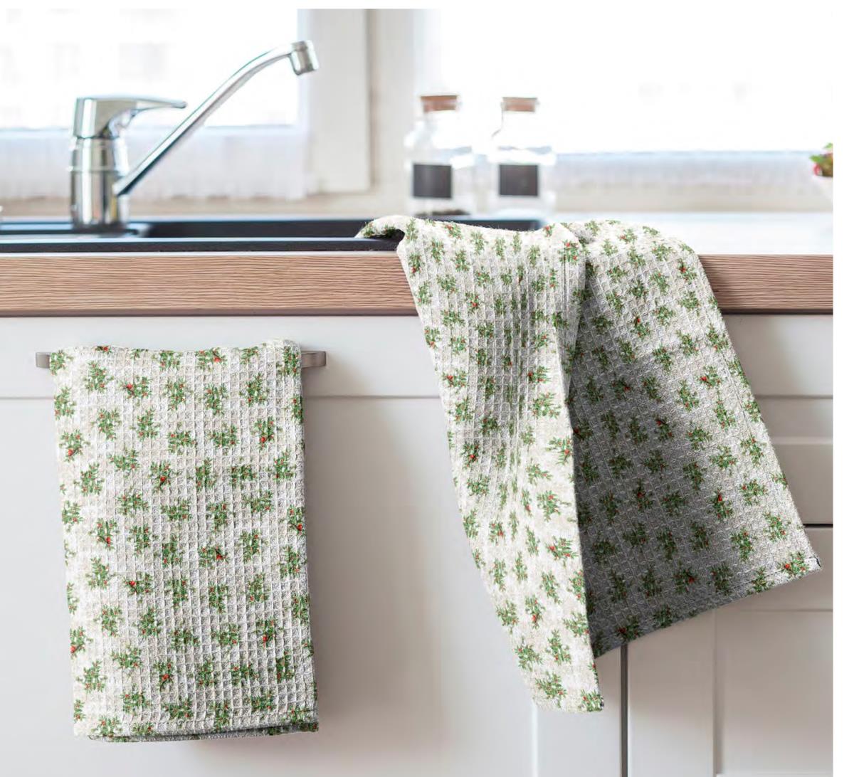 Комплект вафельных полотенец WENGE 29165-1 В ожидании Нового года