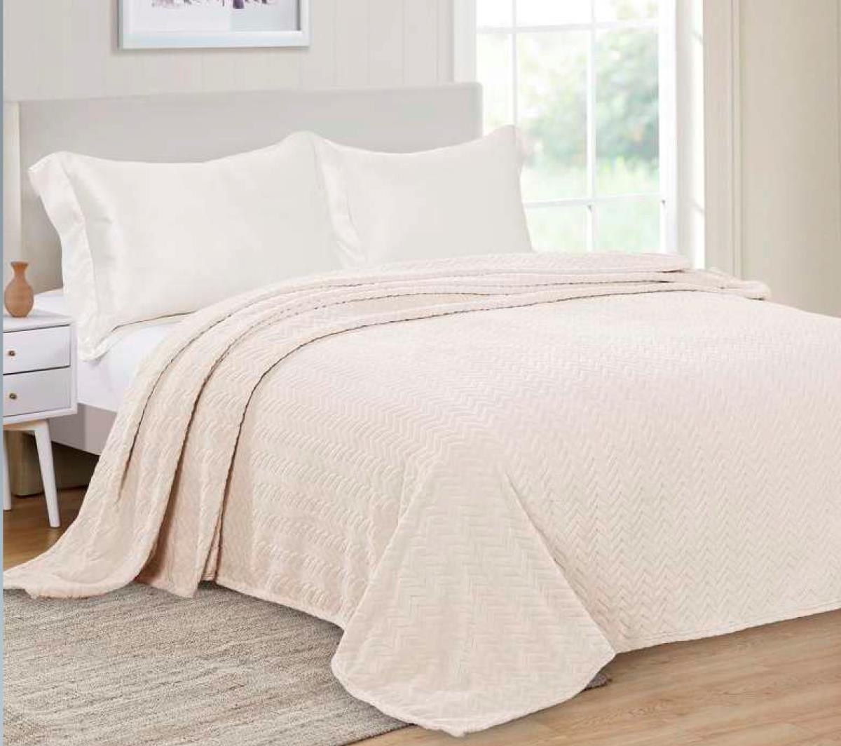 Плед велсофт WENGE Spikelet Snow