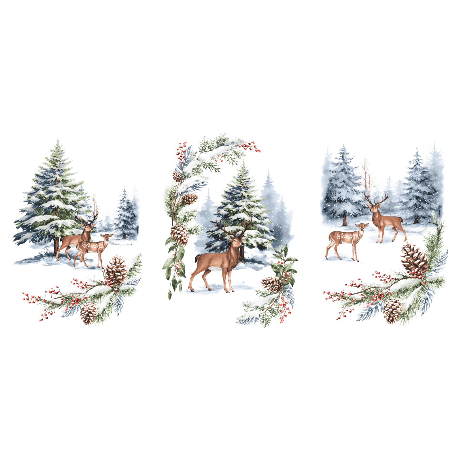 Рогожка 150 см наб арт. 904 29293-1 У снежных берегов