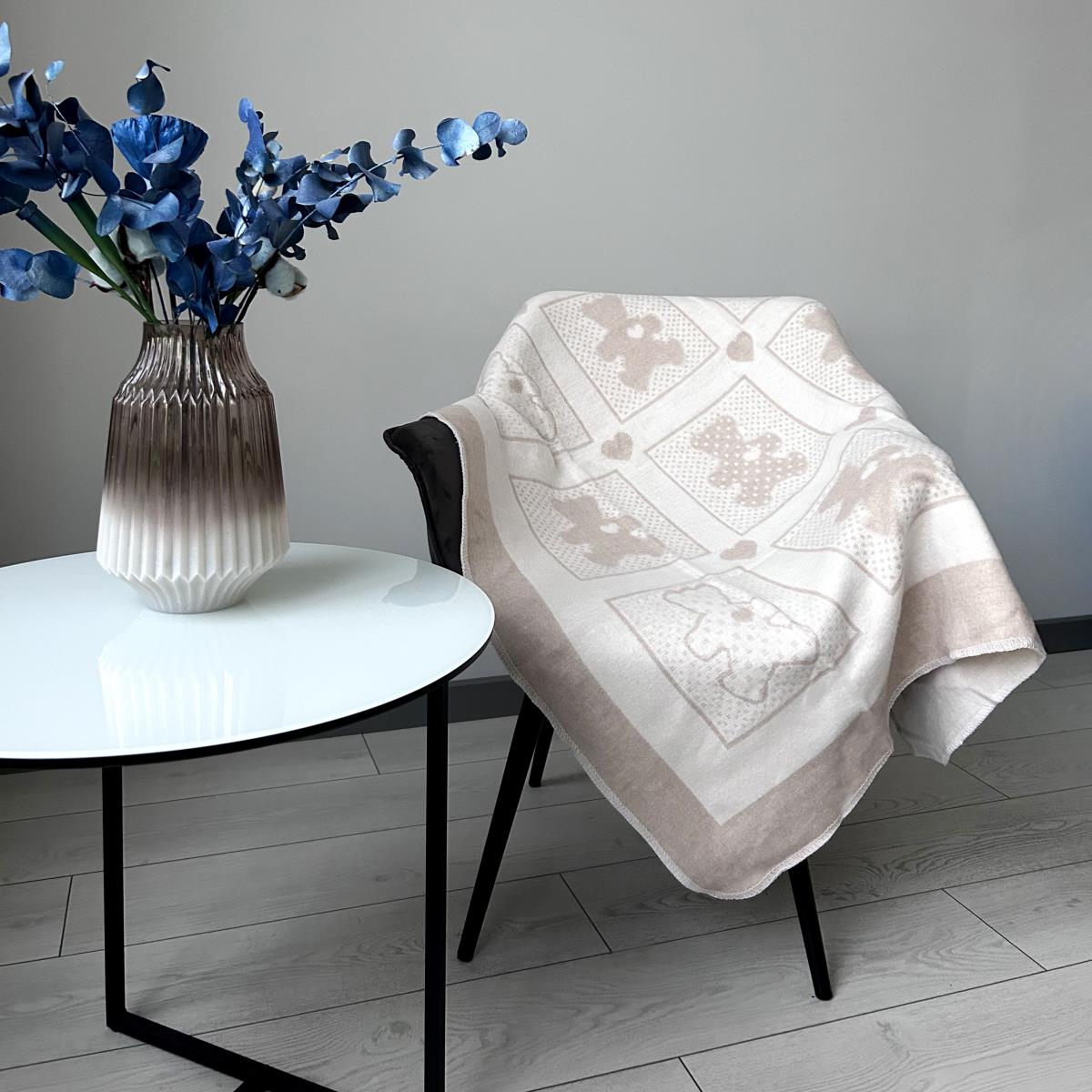 Плед WENGE MINI CONCEPT Alisa белый/песочный