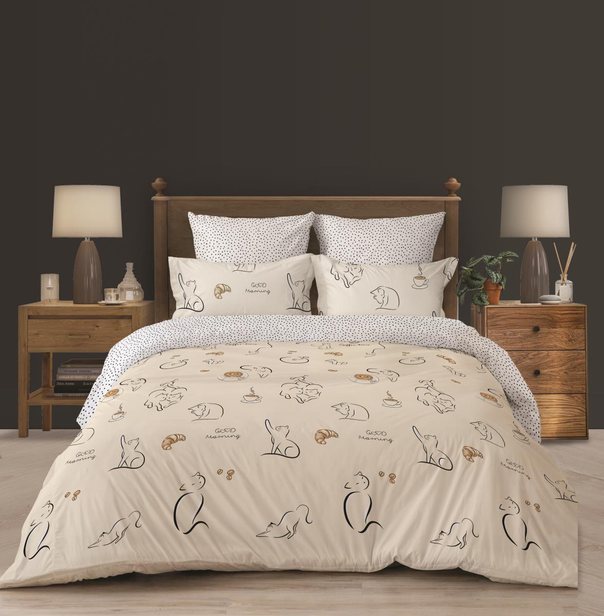 КПБ Ancora by Fine Line Бязь 50296-1/50240-1 Сонные котята