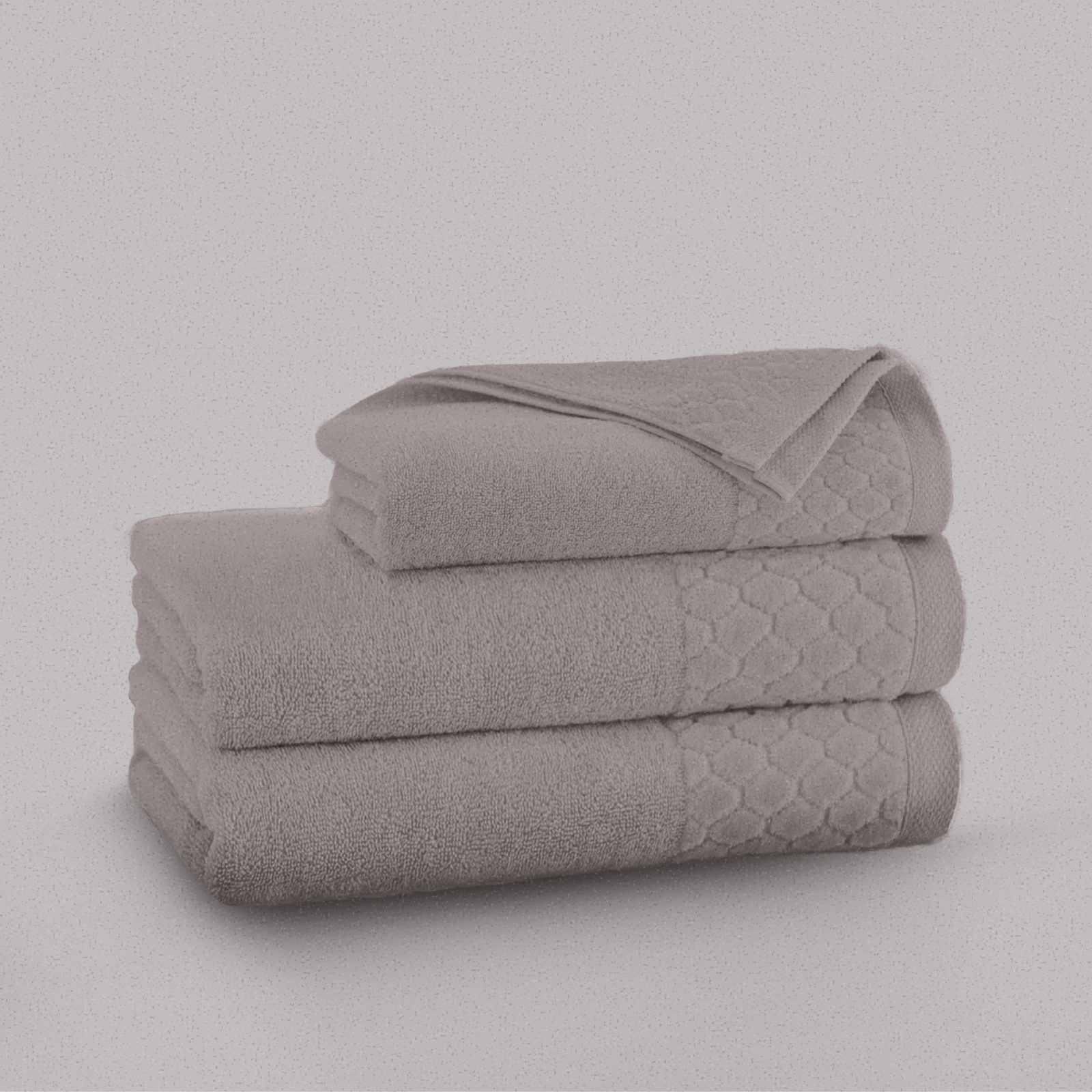 Полотенце махровое Fine Line, коллекция Мокко/Mokko, пурпурно-серый