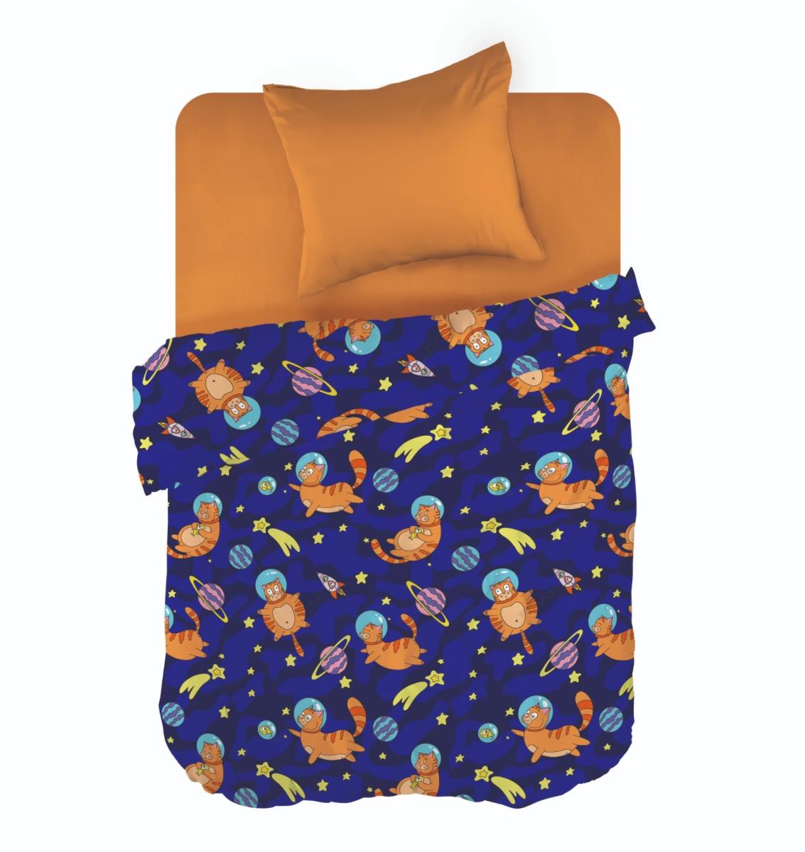 КПБ WENGE KIDS Перкаль 60097-1/0222-63 Astronaut cat
