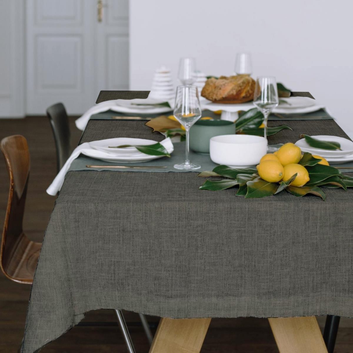 Скатерть рогожка Все ДOMA/Vse DOMA 60008-2 Графит