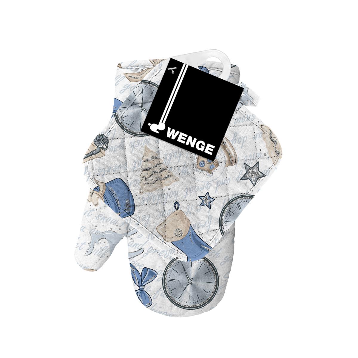 Набор (прихватка, рукавица) рогожка WENGE 60101-1 глиттер Miracle Time