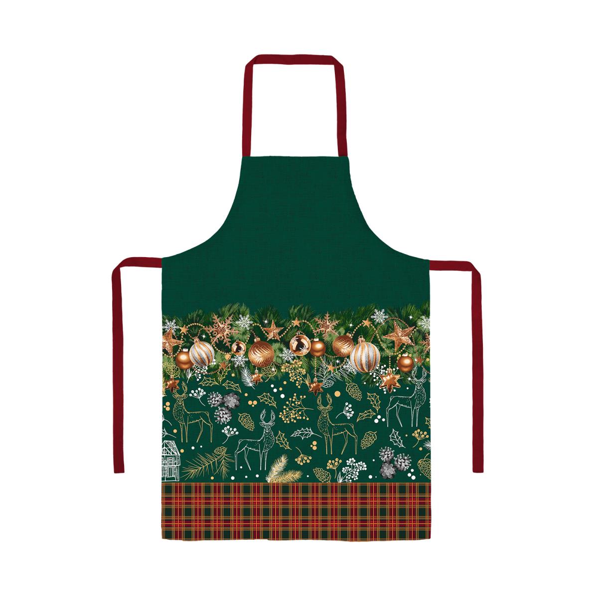 Фартук рогожка Все ДOMA/Vse DOMA 60209-1 ИЗУМРУДНАЯ СКАЗКА