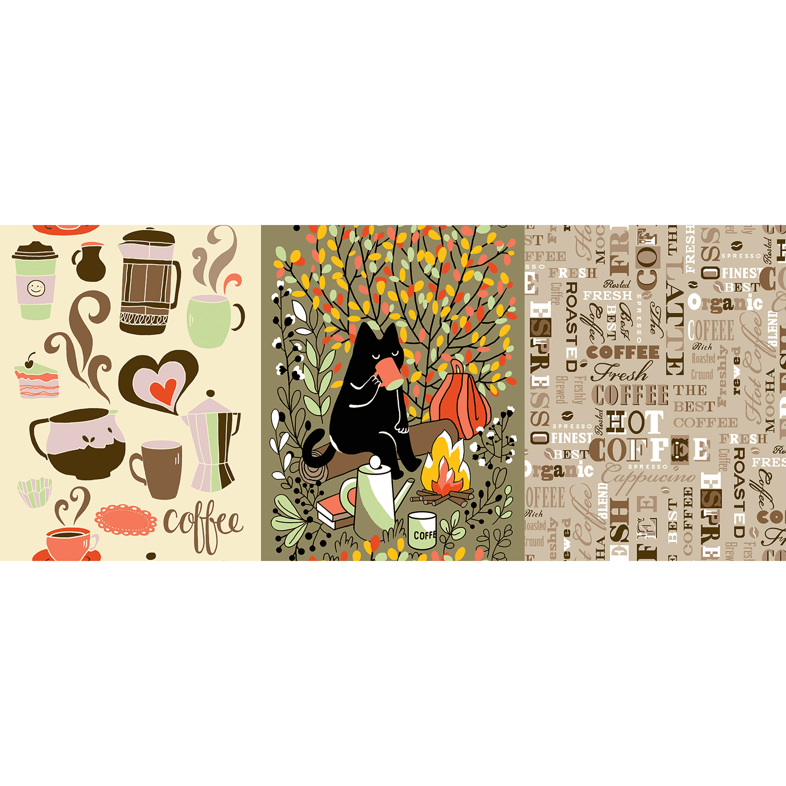 Рогожка 150 см наб арт. 904 29247-1 Время чаепития