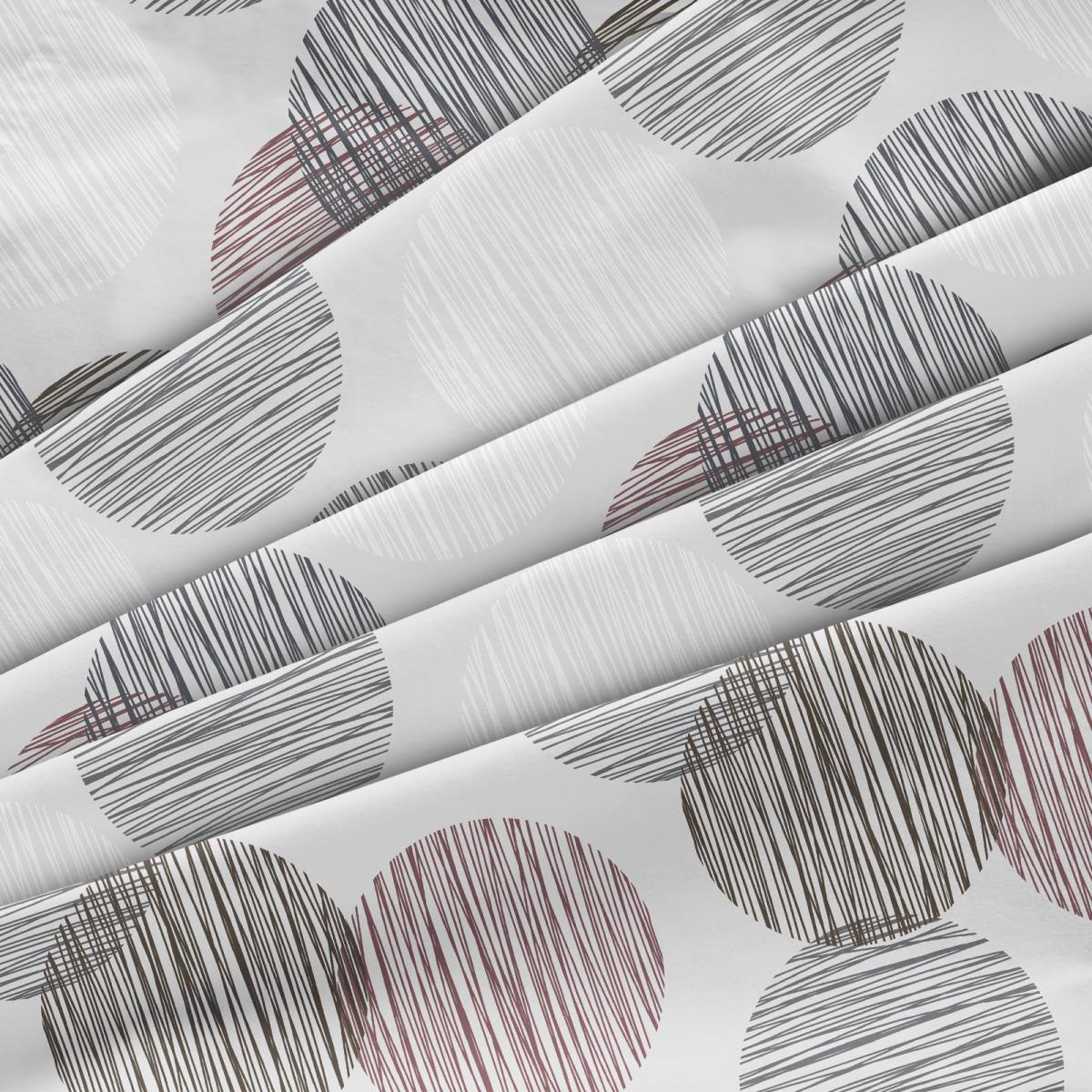 Бязь Премиум 220 см наб 50186-3 Пинг понг на сером