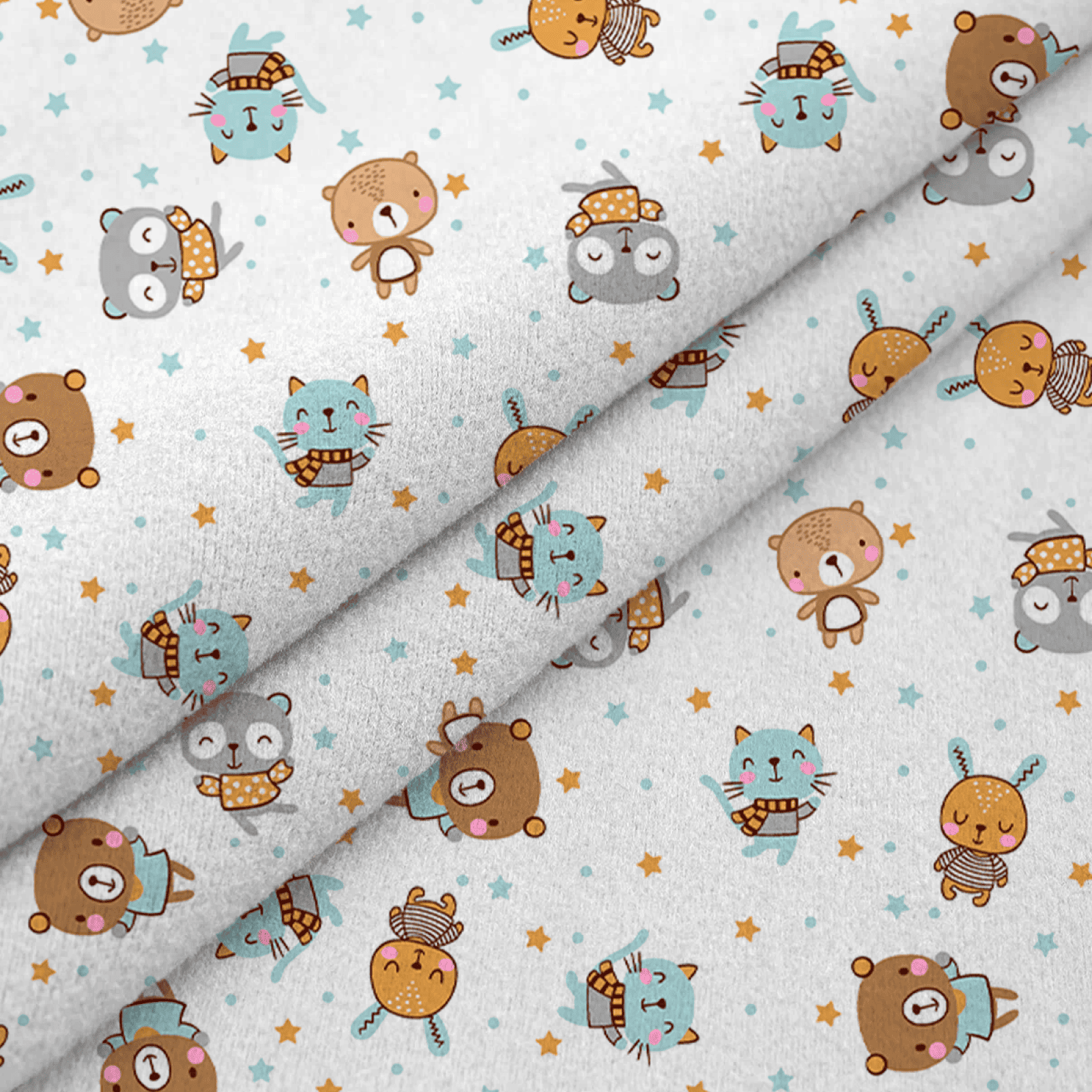 Фланель 90 см 29149-1 Мишки