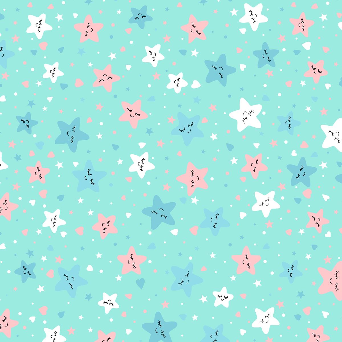 Ситец 95 см наб 64045-1 Космик голубой компаньон