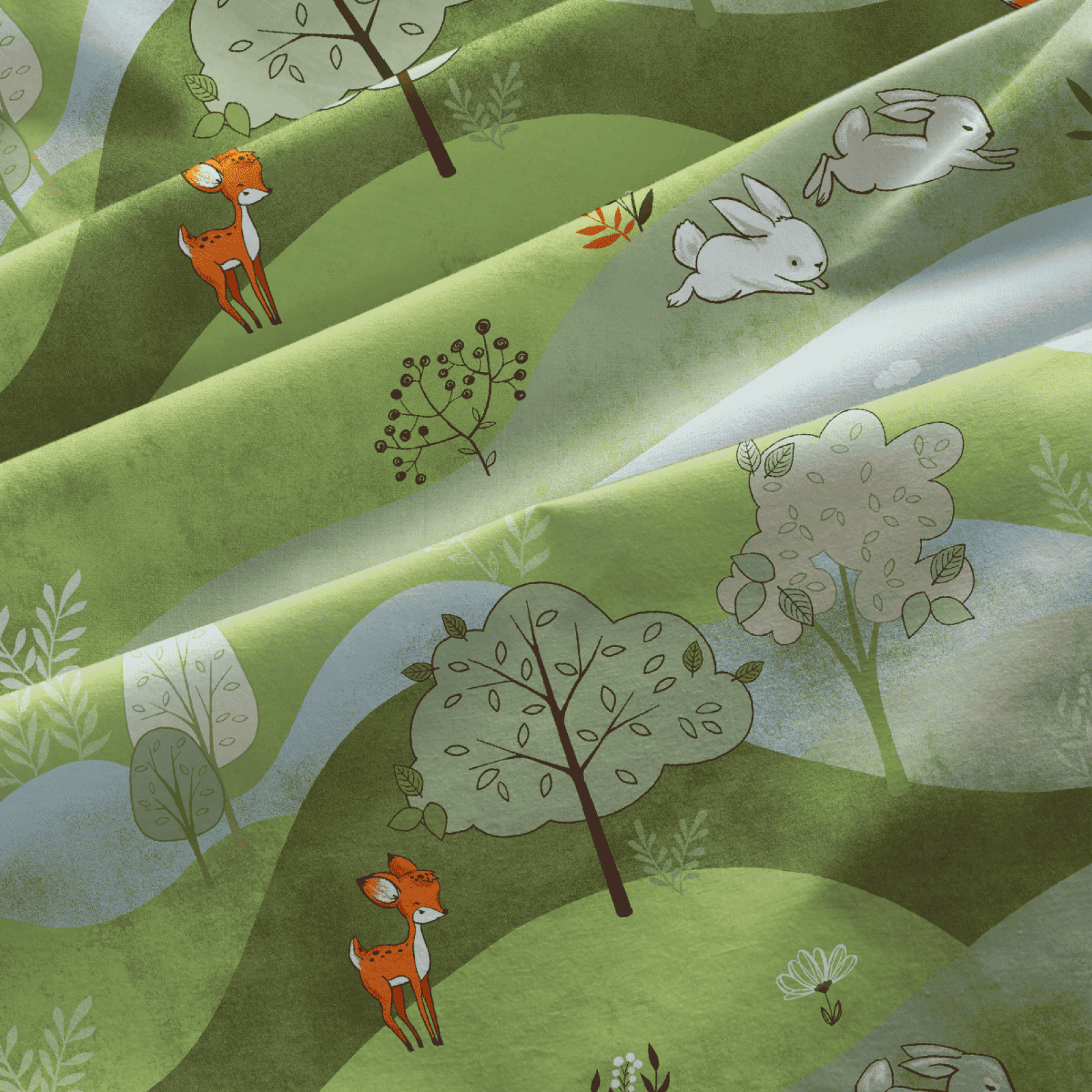 Перкаль 150 см наб 13481-1 Лесная сказка