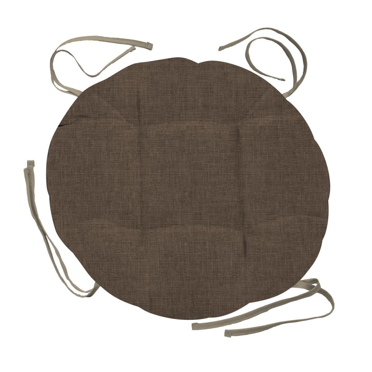 Чехол на табурет с тафтингом круглый WENGE 60008-10 Juliet coffe