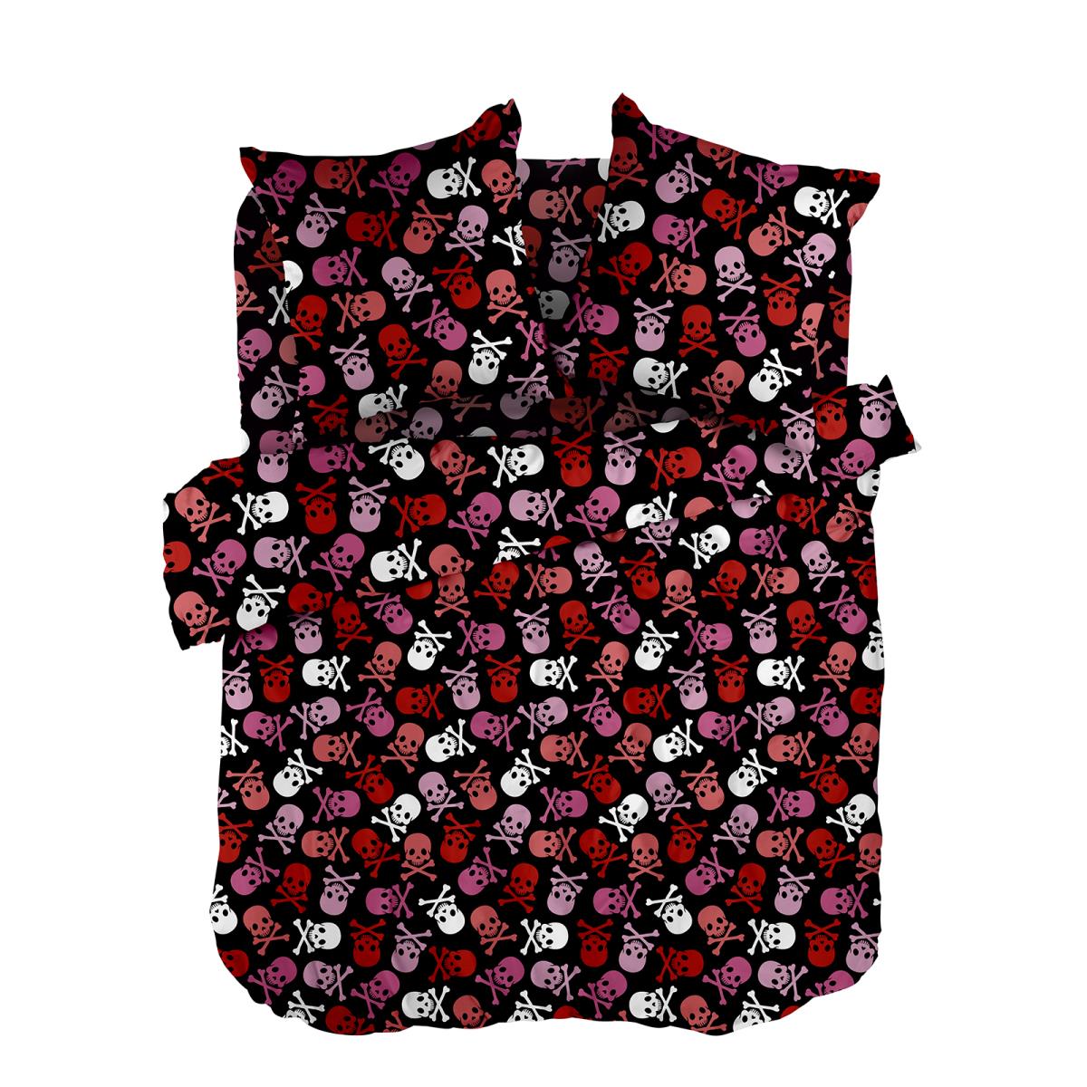 КПБ WENGE YOUNG Перкаль 60122-1 Colored skulls