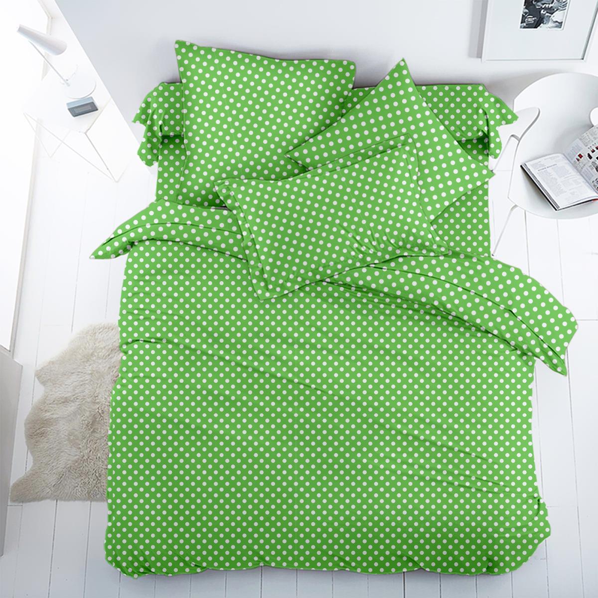 Бязь Комфорт 150 см наб 13164-23 Горох салатовый