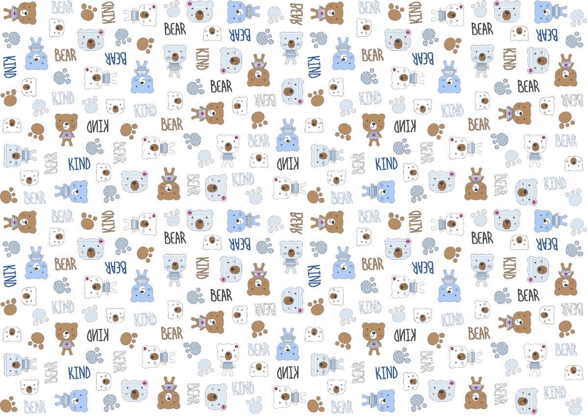 Фланель 90 см 21186-1 Мишки