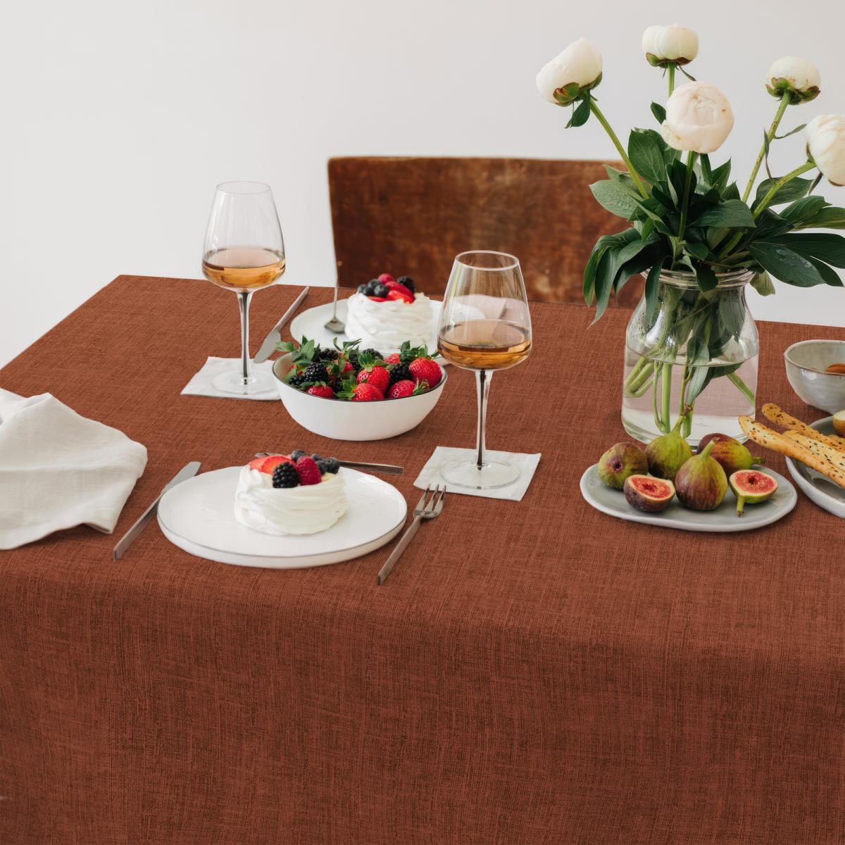 Скатерть рогожка Все ДOMA/Vse DOMA 60008-20 Терракот