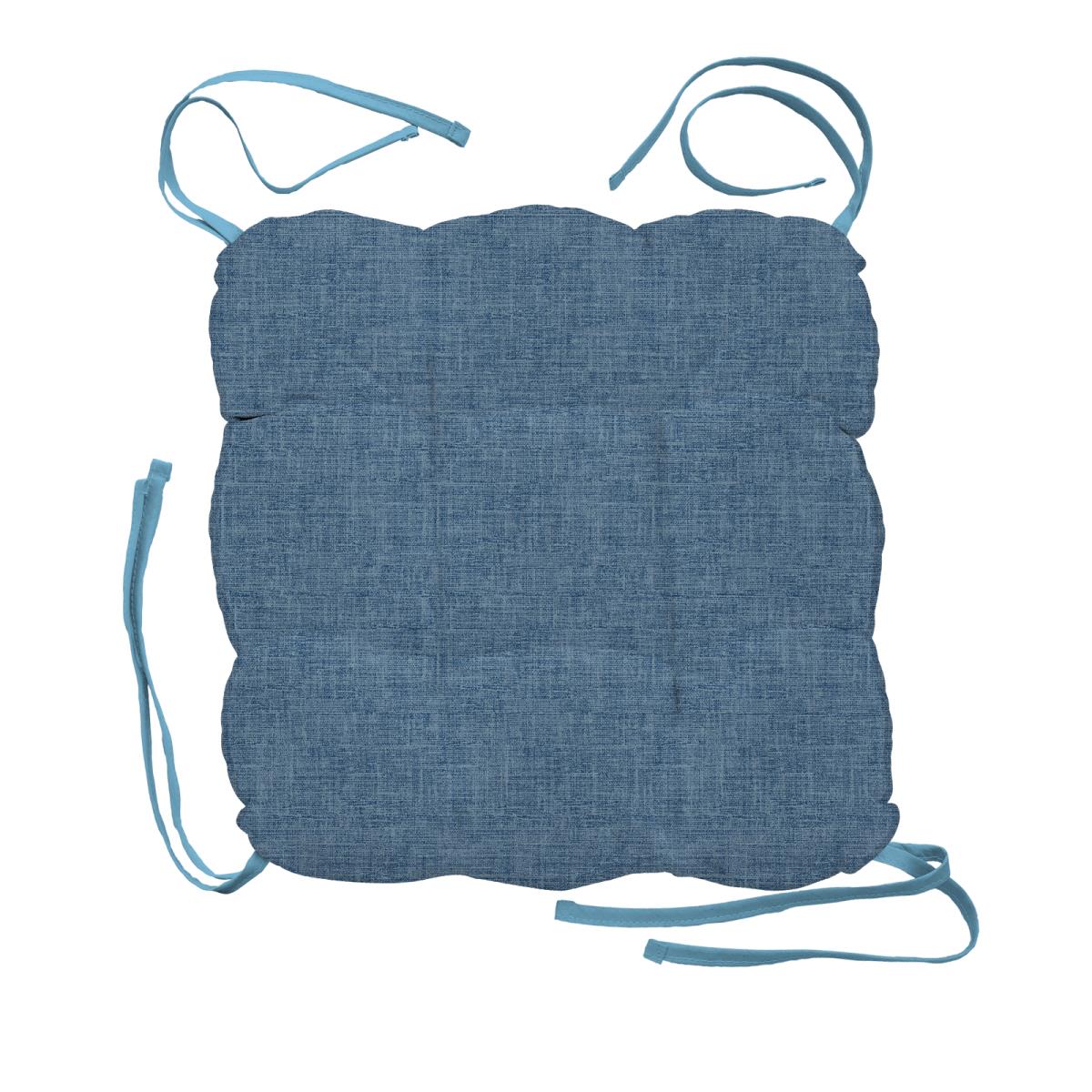 Чехол на табурет с тафтингом квадратный WENGE 60008-11 Juliet denim