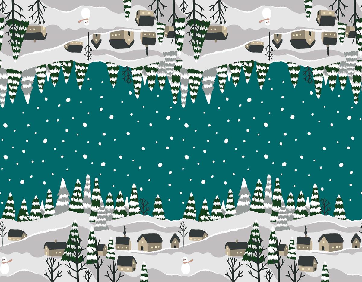 Дорожка 50 см 29228-1 Снежная зима