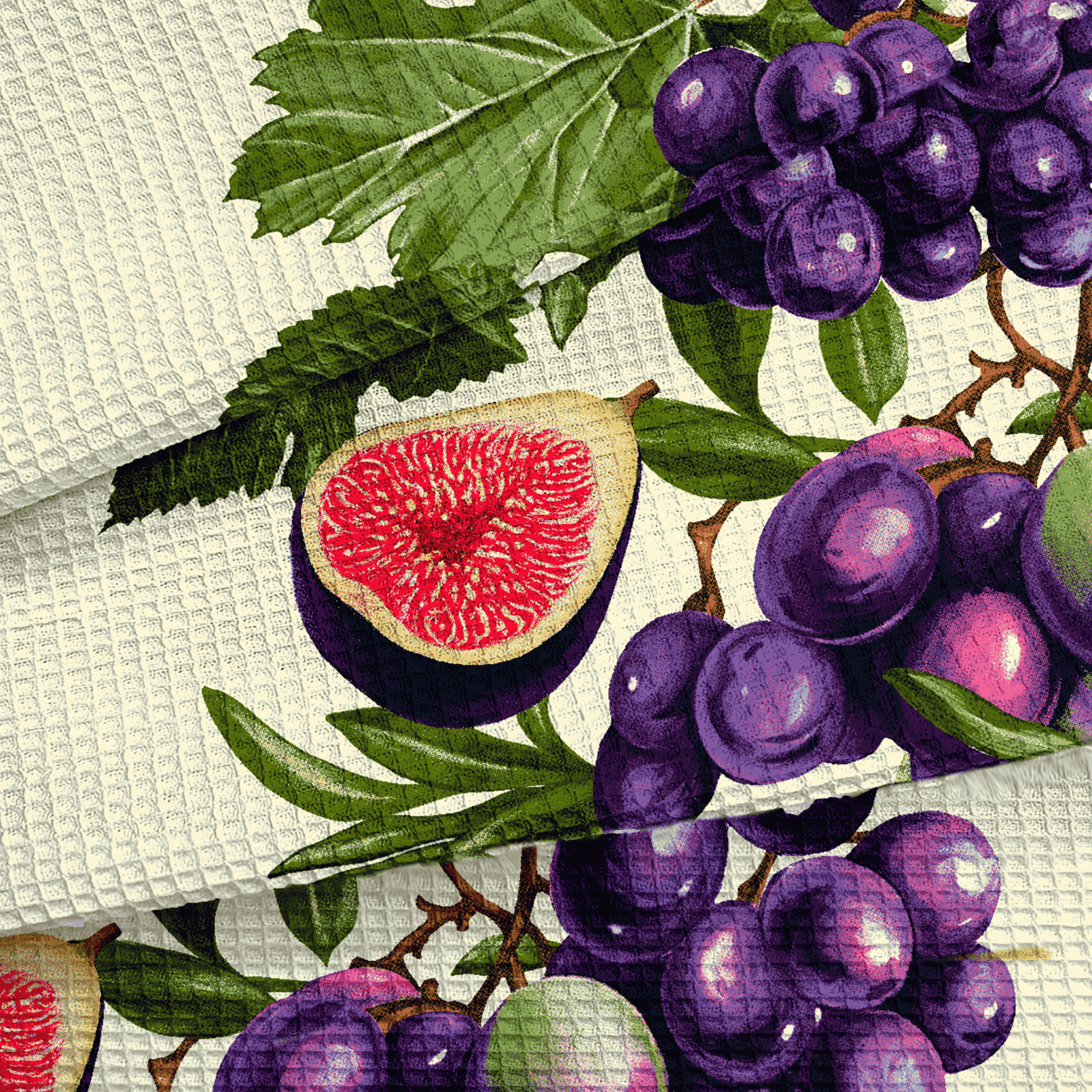 Полотно вафельное 50 см наб 29430-1 Сочные фрукты