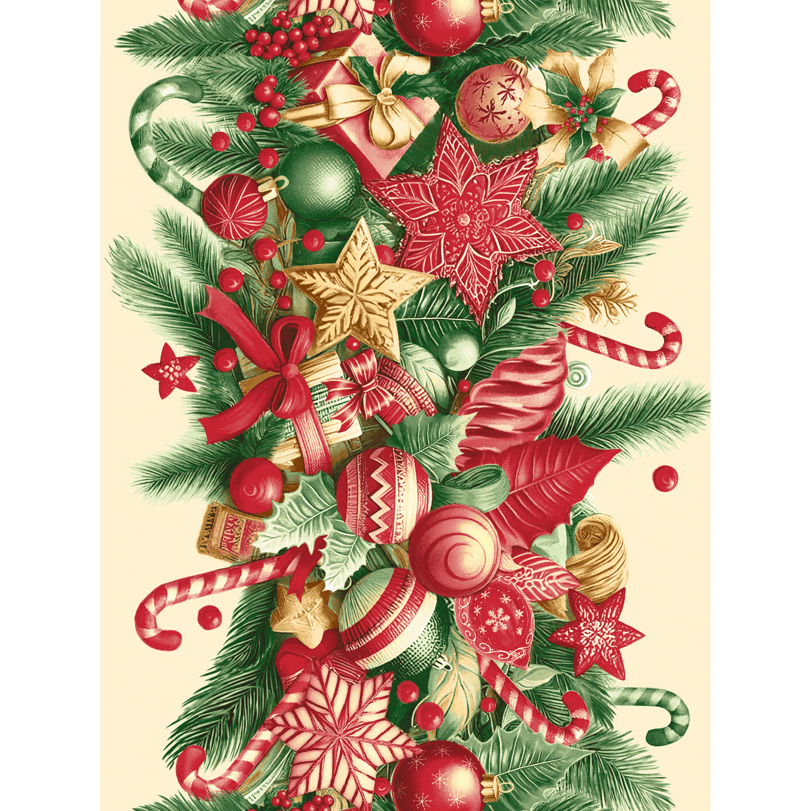 Полотно вафельное 50 см наб 29404-1 Сладкие трости