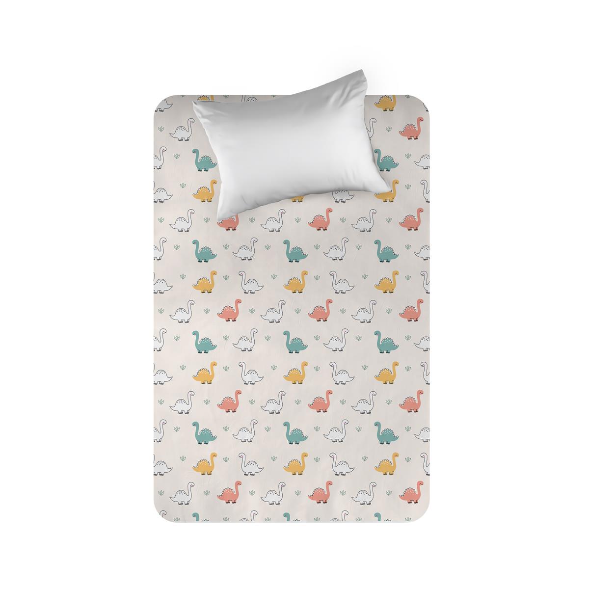 Простыня перкаль WENGE KIDS 60083-1 Cute Dino