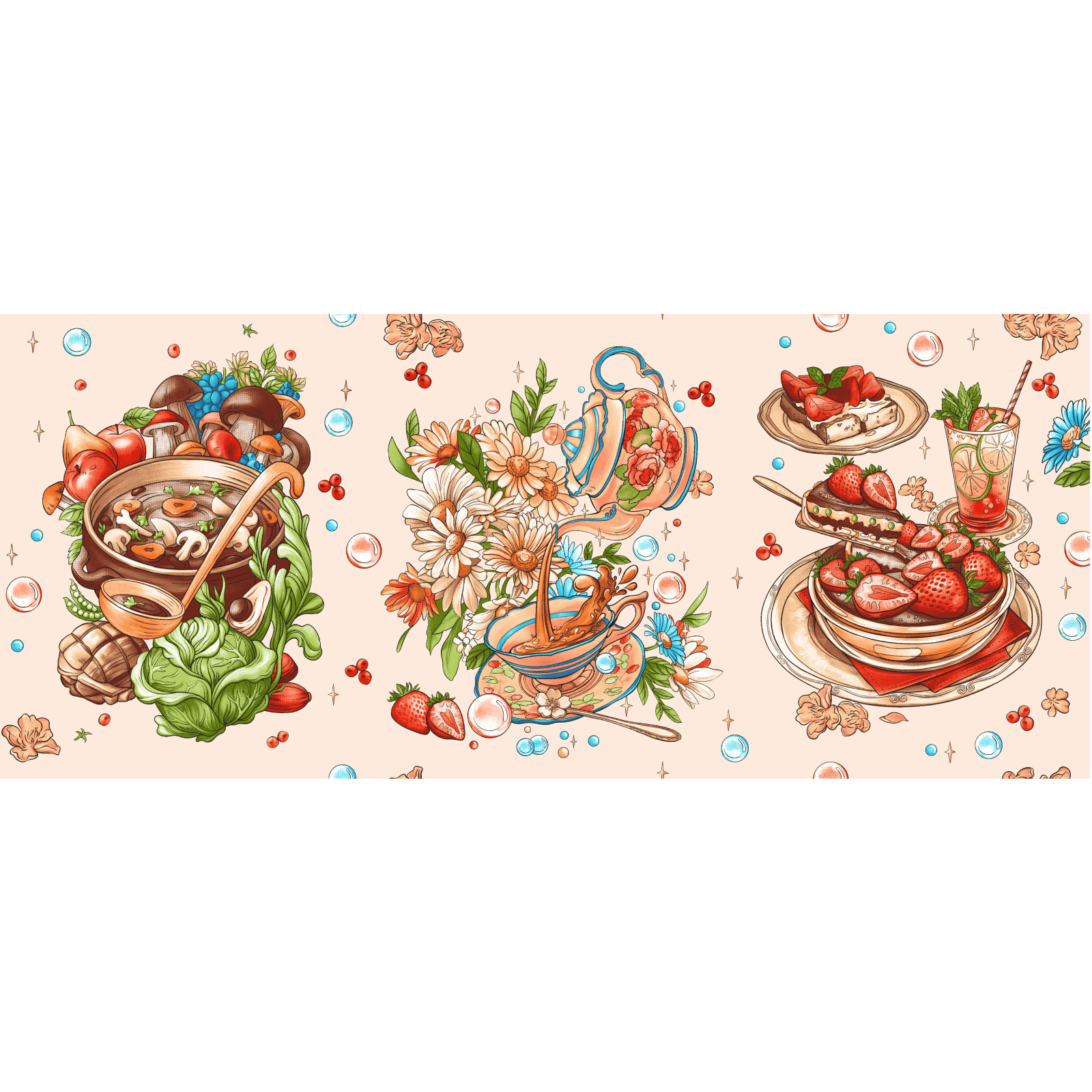 Рогожка 150 см наб арт. 904 29342-1 Вкусности