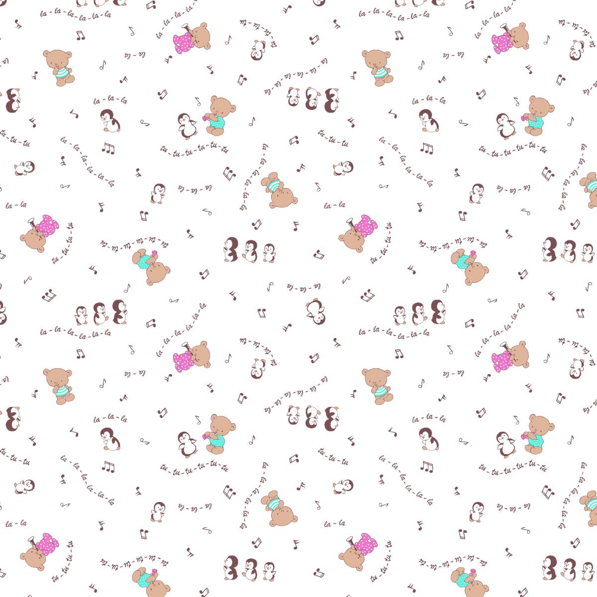 Ситец 95 см 21168-1 Музыкальные нотки