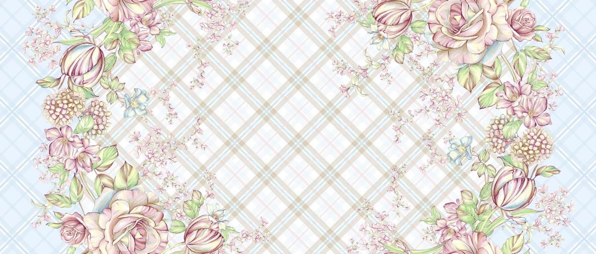 Рогожка 150 см наб арт. 904 29013-1 Весенний букет