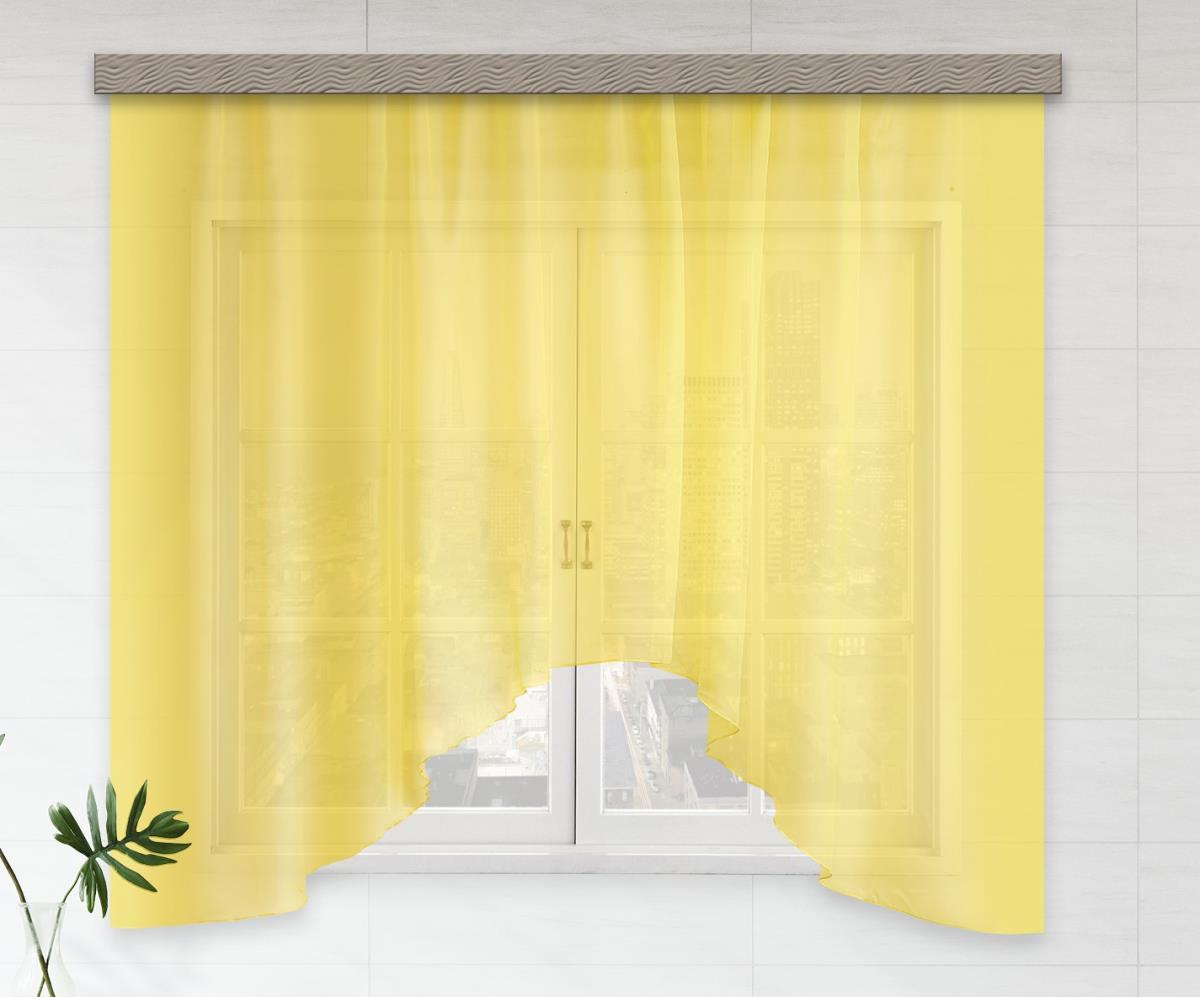 Штора вуаль Fine Line Ампир, св.желтый
