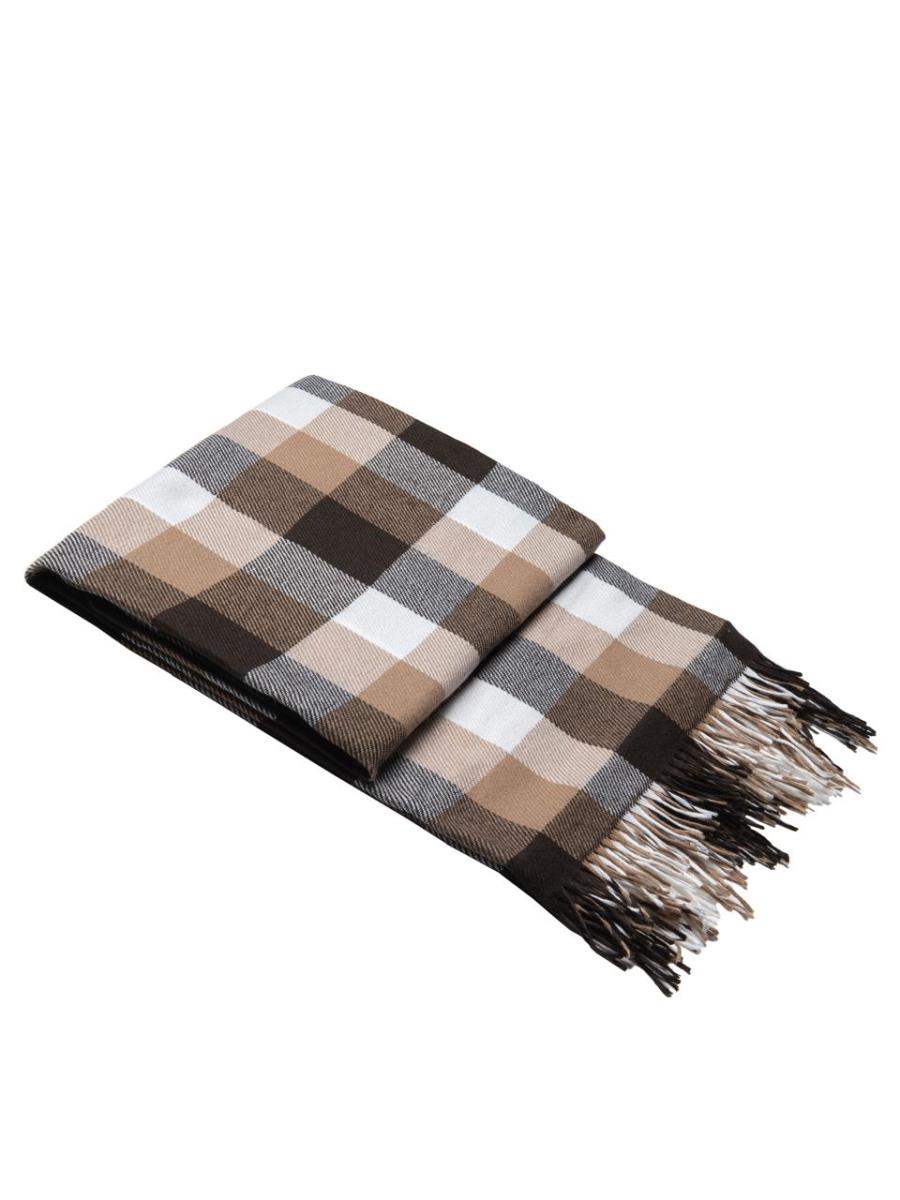 Плед смесовой Все ДOMA/Vse DOMA бел-беж-кор рап.8 Элис