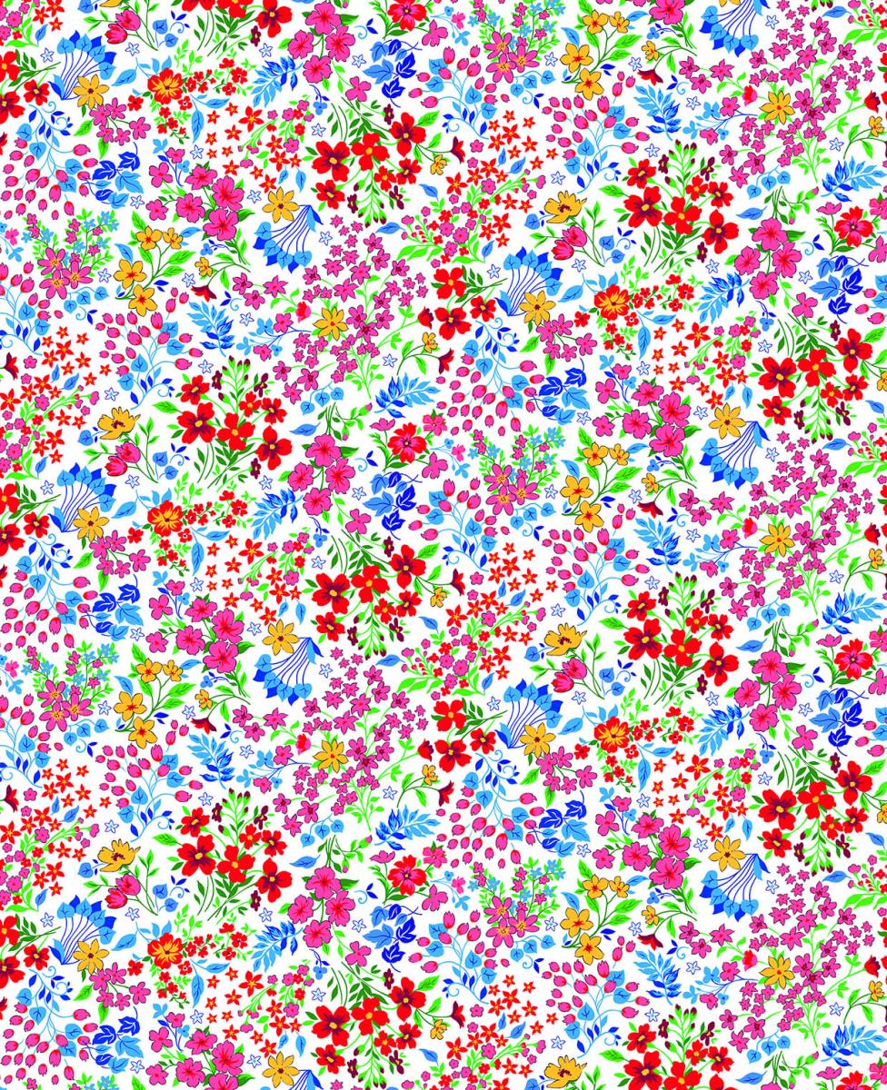 Ситец 80 см 21219-1 Полевые цветы