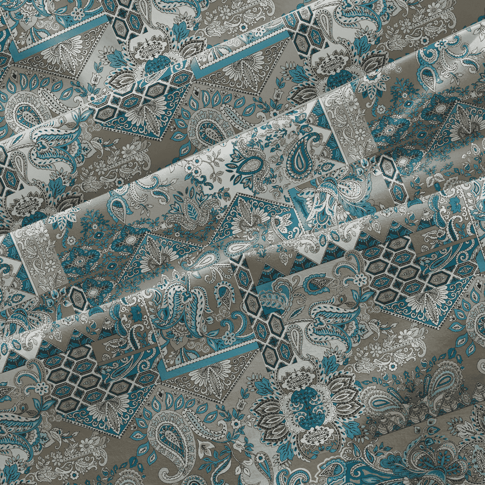 Бязь Премиум 220 см наб 72068-3 Новое пейсли