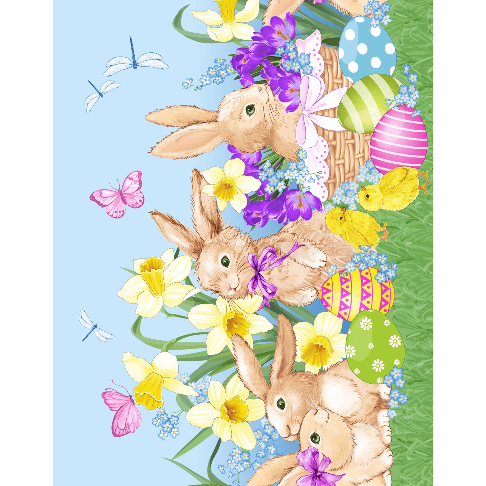 Дорожка 50 см наб 35004-1 Пасхальные зайчики