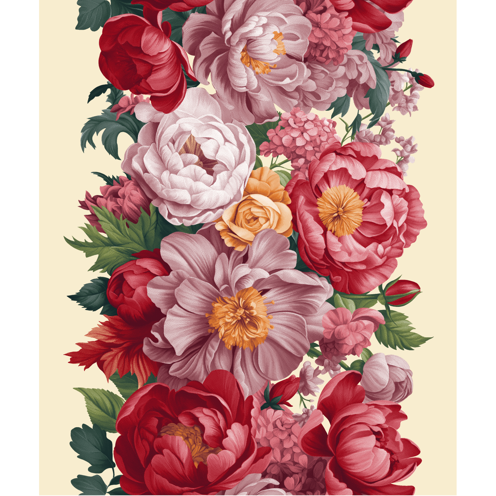 Полотно вафельное 50 см наб 29495-2 Цветочная алхимия