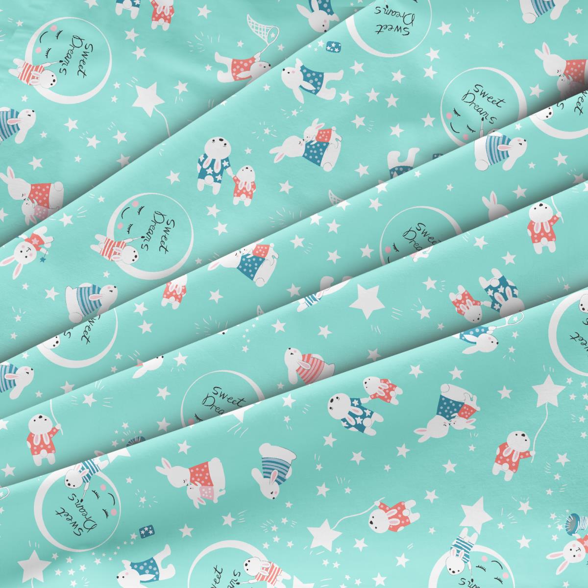 Фланель 90 см наб 64044-1 Космик голубой