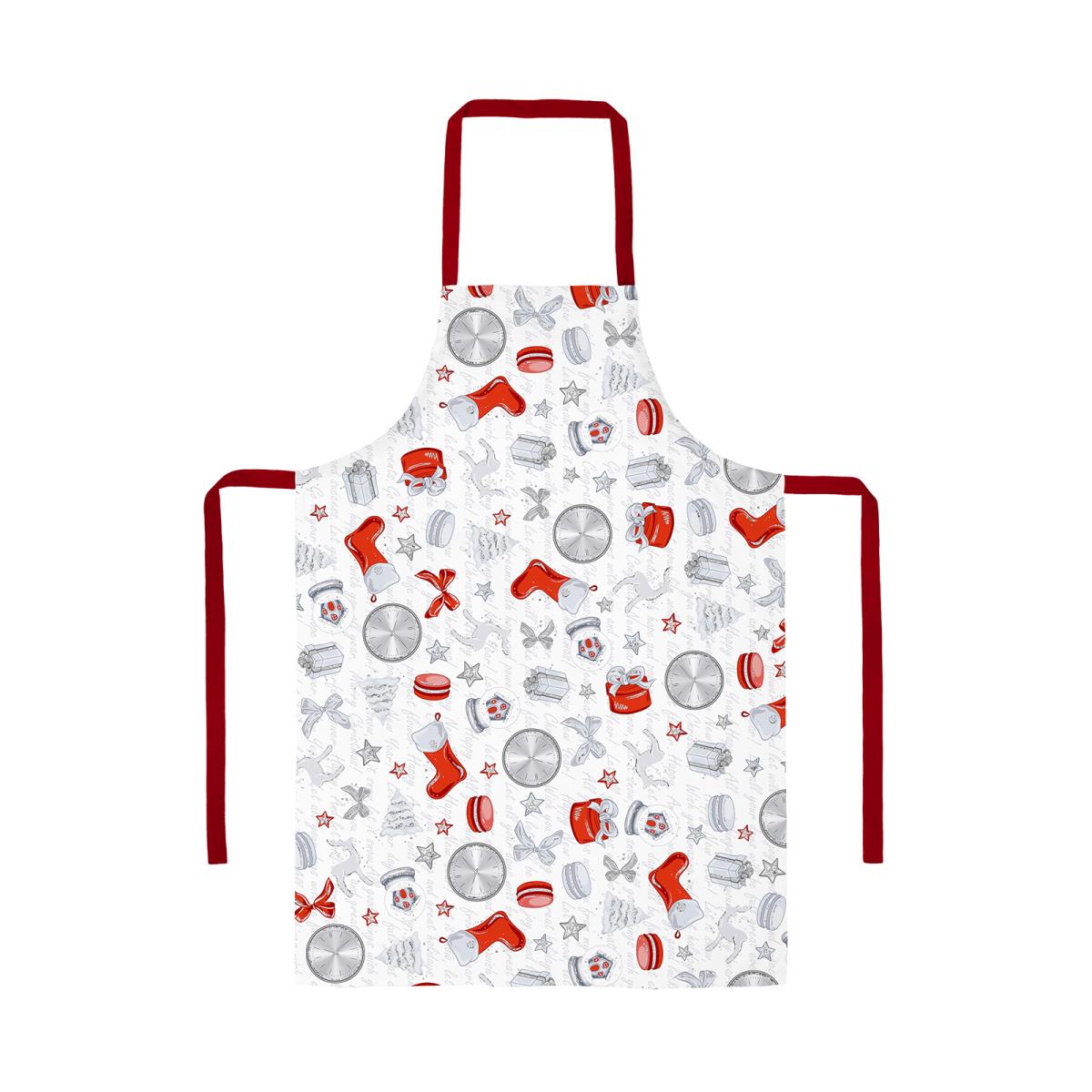 Фартук рогожка Все ДOMA/Vse DOMA 60101-2 ВРЕМЯ ЧУДЕС с глиттером