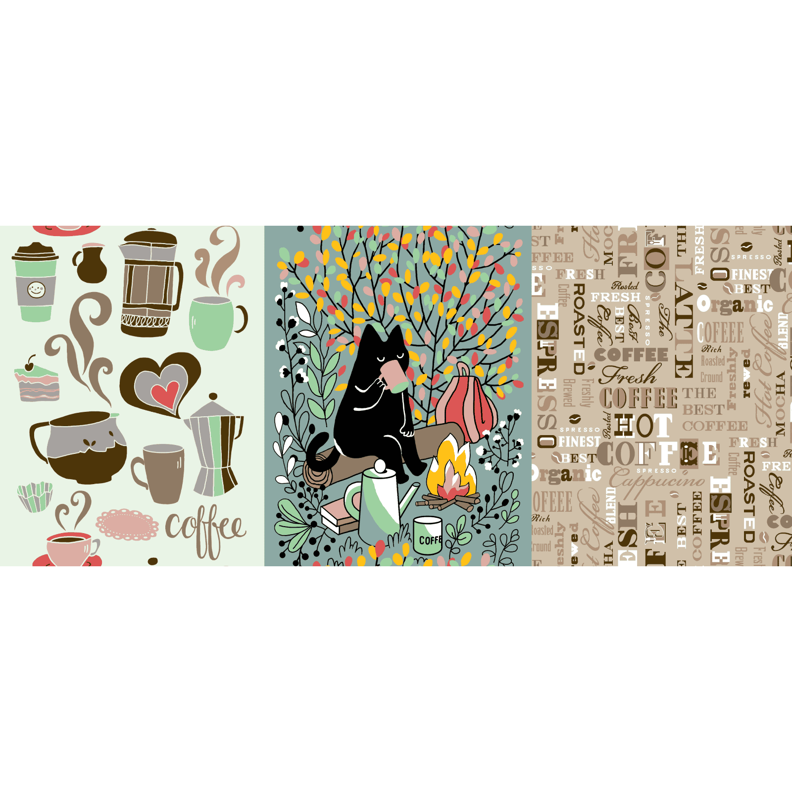 Рогожка 150 см наб арт. 904 29247-2 Время чаепития