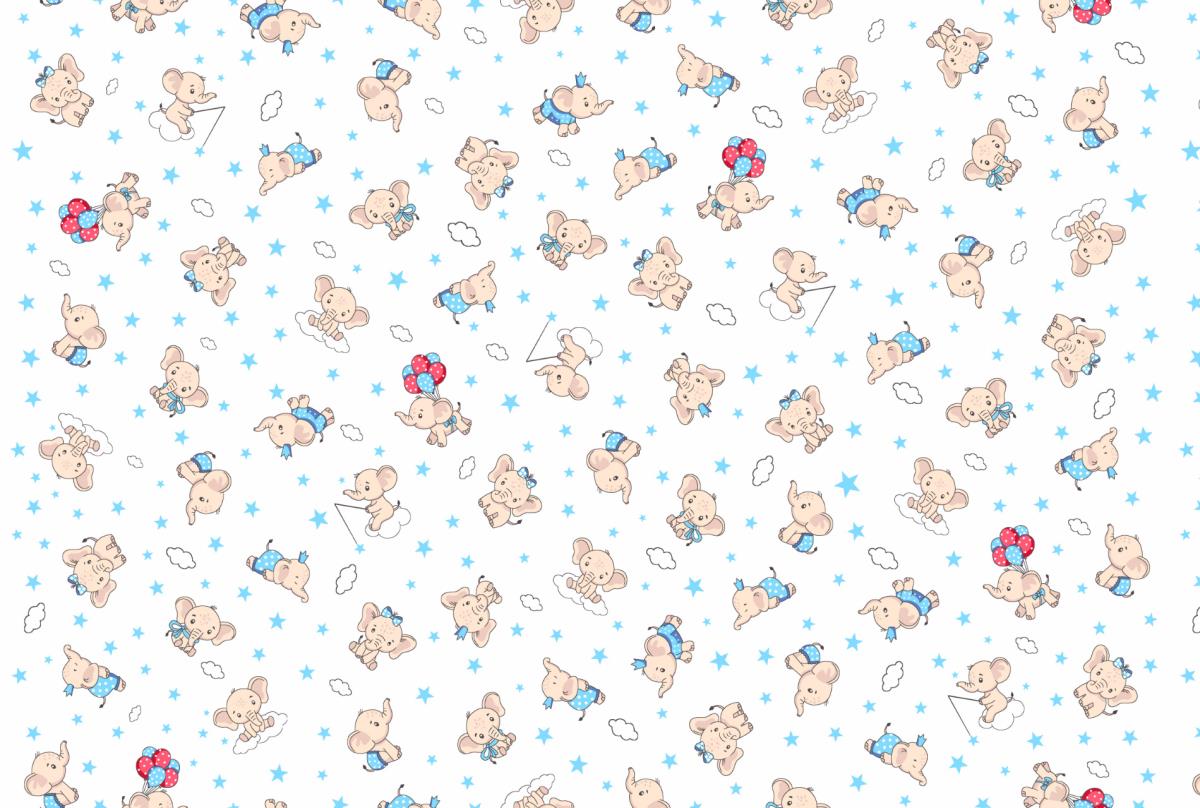 Ситец 95 см набивной 29153-1 Слоник