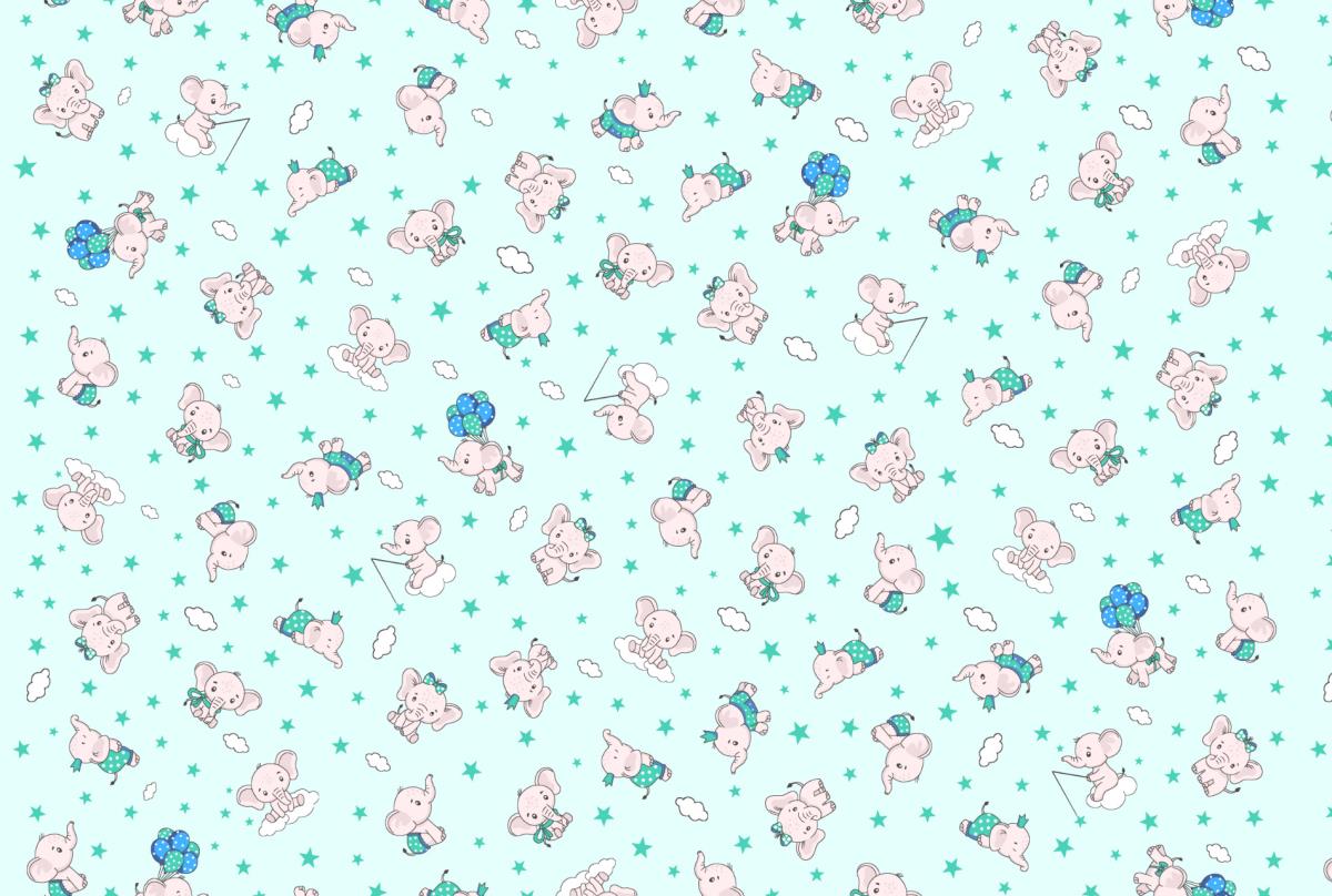 Ситец 95 см набивной 29153-5 Слоник