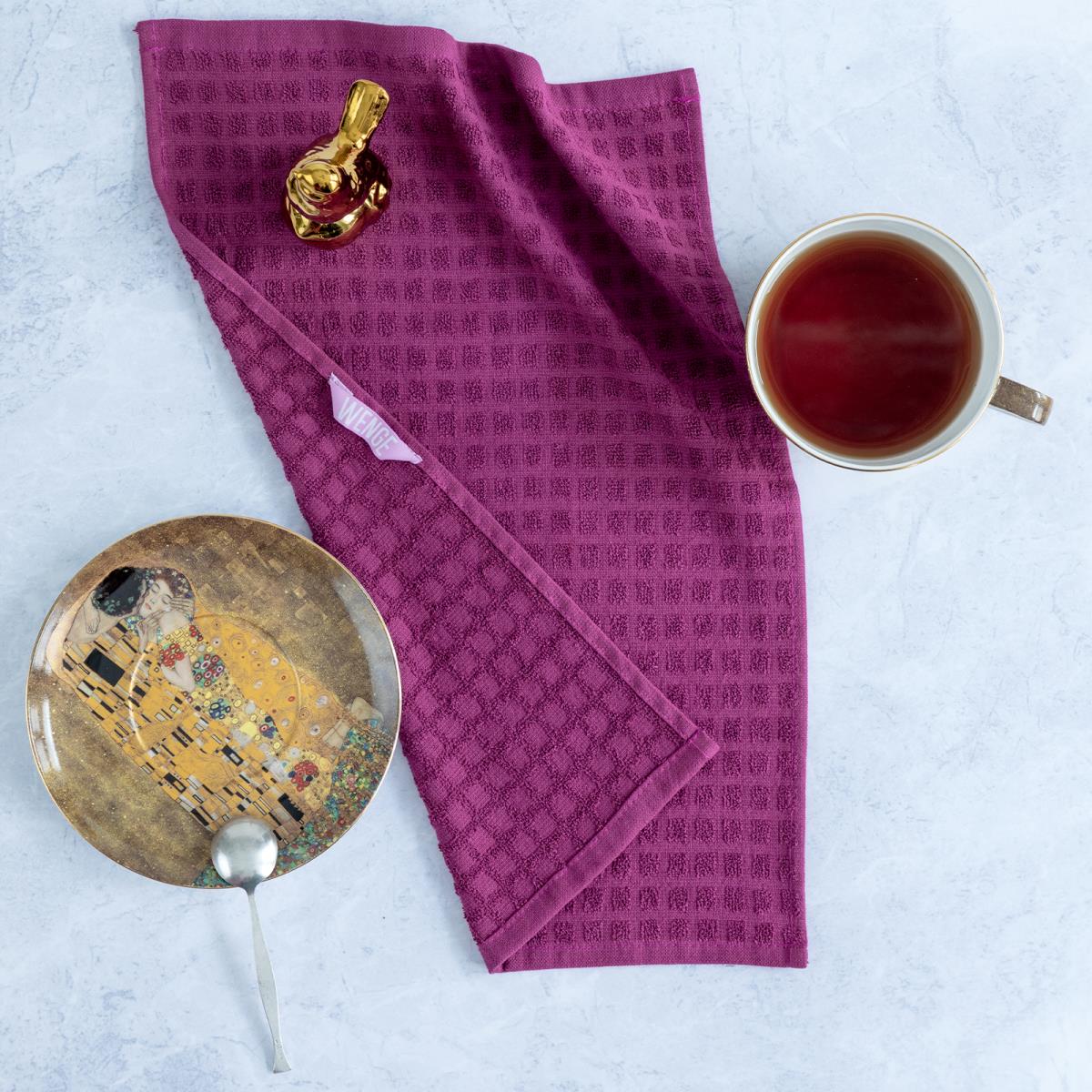 Полотенце кухонное махровое WENGE винный