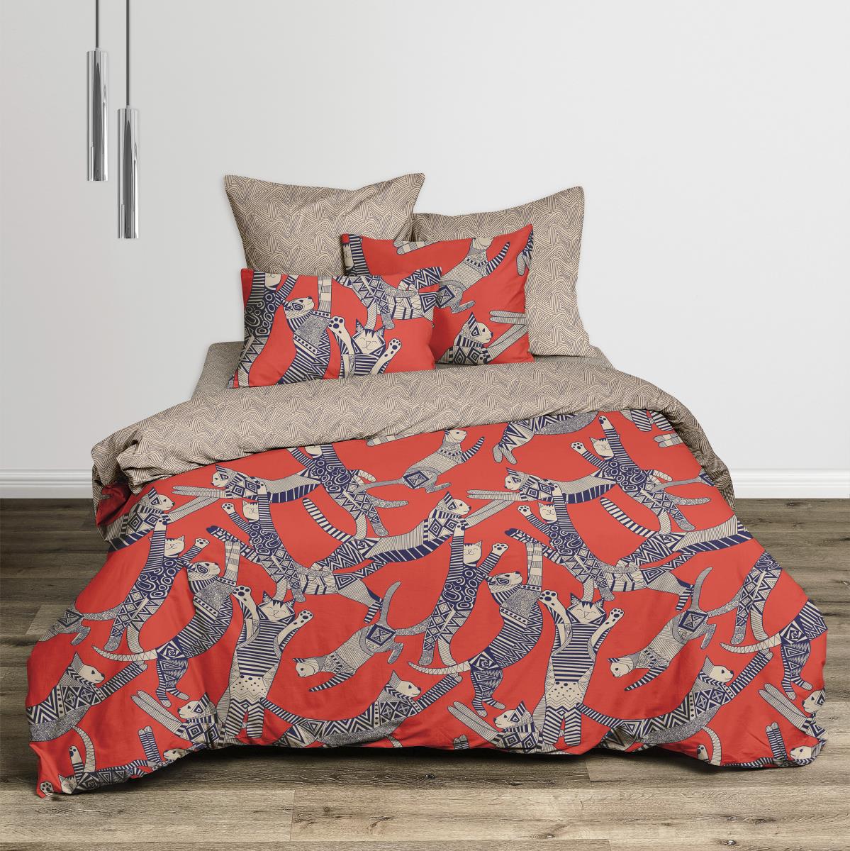 КПБ Fine Line Перкаль 50383-4/50384-1 Египетские коты н/у