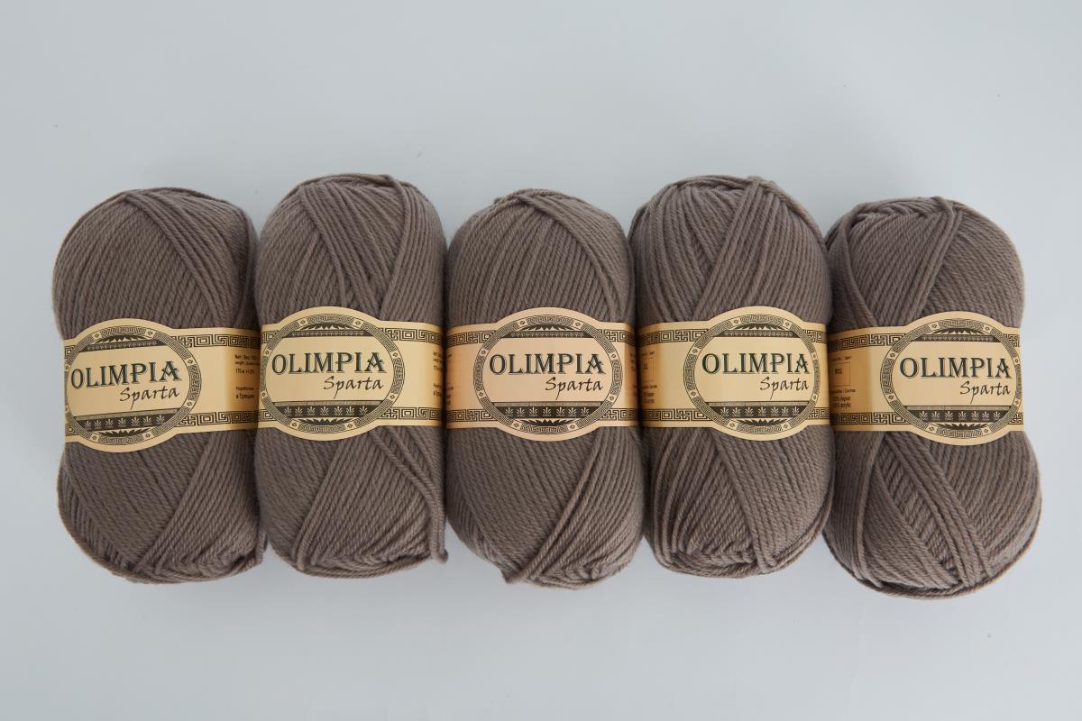 Пряжа для ручного вязания Олимпия Спарта/Olimpia Sparta цв.IR11 туман 5шт*100г