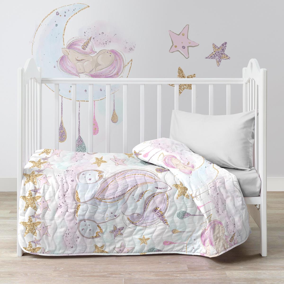 Покрывало стеганое Juno Unicorns 13247-1