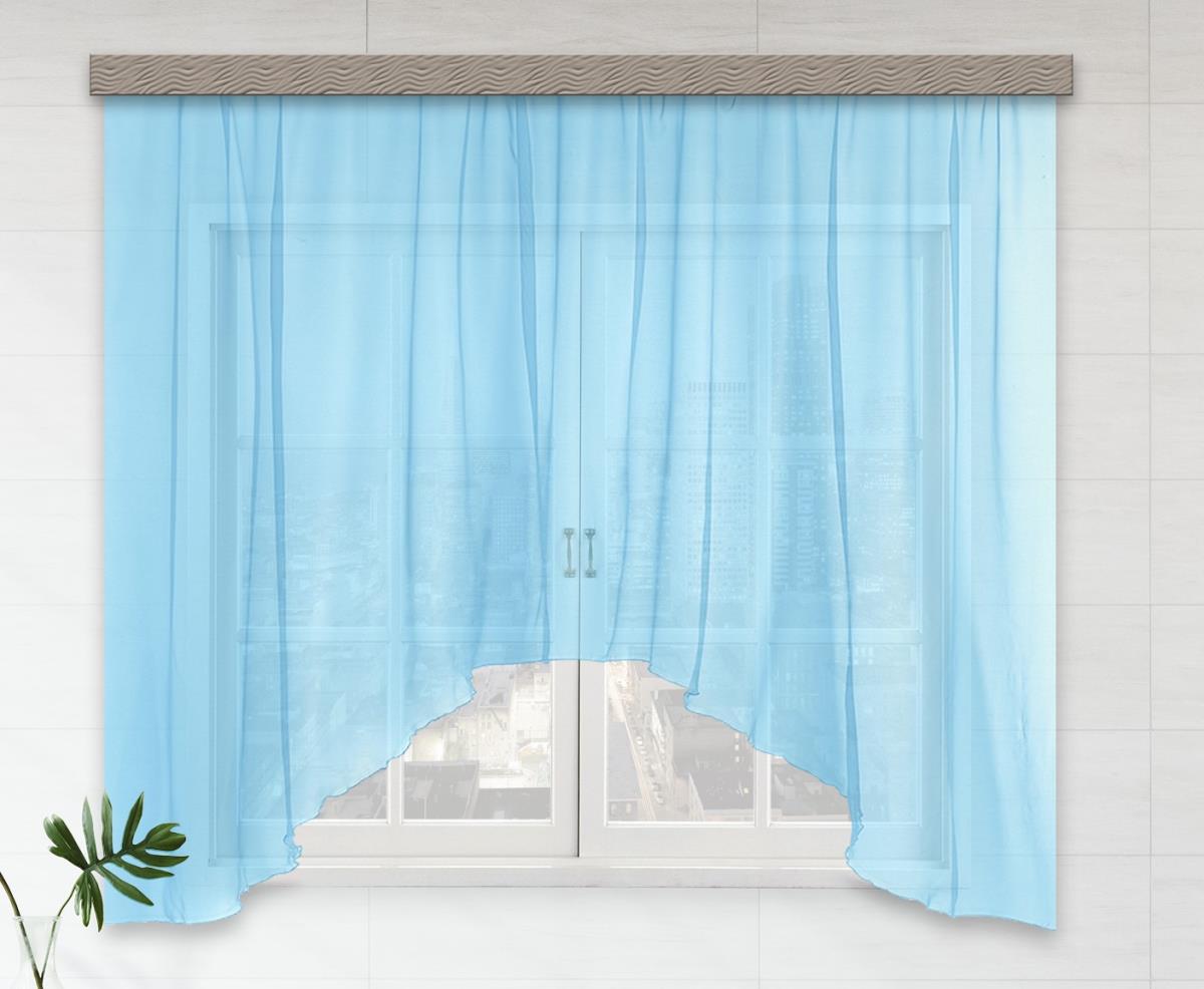 Штора вуаль Fine Line Ампир, голубой