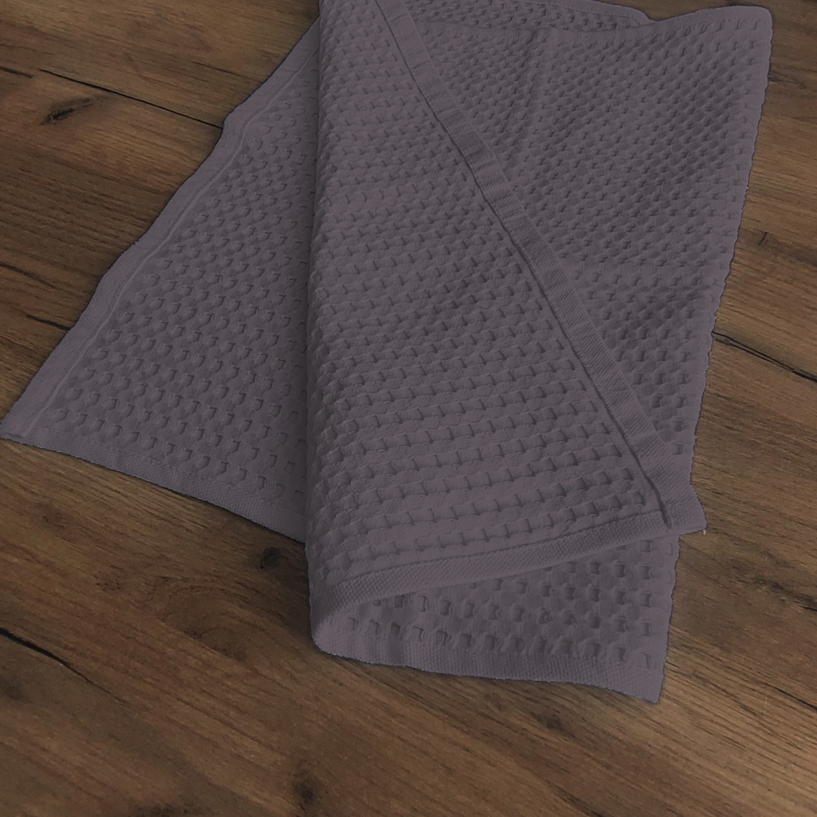 Полотенце вафельное САЛТИНИ/SALTINE, FINE LINE, темно-фиолетовый, коллекция ЭЛТОН/ELTON