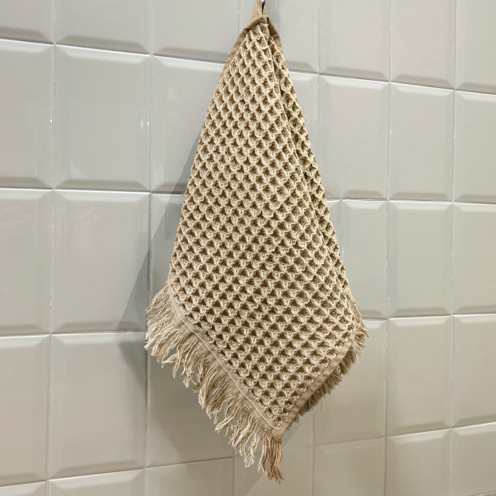 Полотенце вафельное МИНЕРАЛИ/MINERALIE, FINE LINE, кофейный, коллекция ЭЛТОН/ELTON